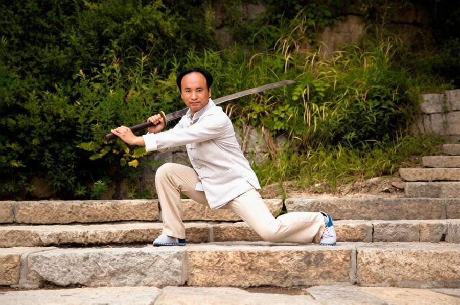Miao Dao - Les amateurs étrangers d'arts martiaux d'armes blanches en Chine apprennent systématiquement les enchaînem...